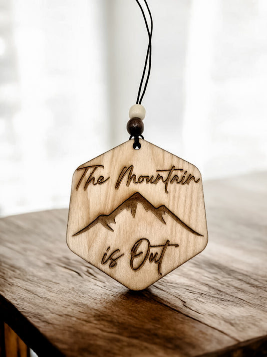 The Mountain is Out Car Freshie