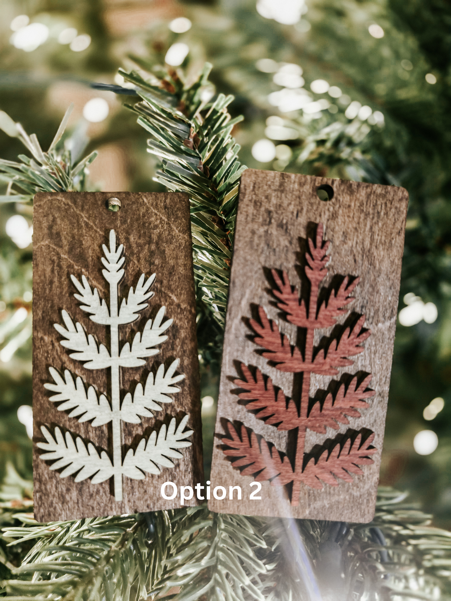 Wooden Christmas Ornaments Style 2