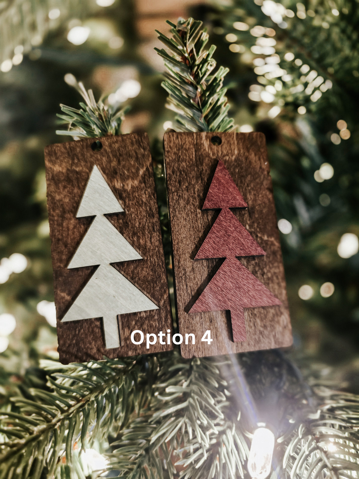 Wooden Christmas Ornaments Style 2
