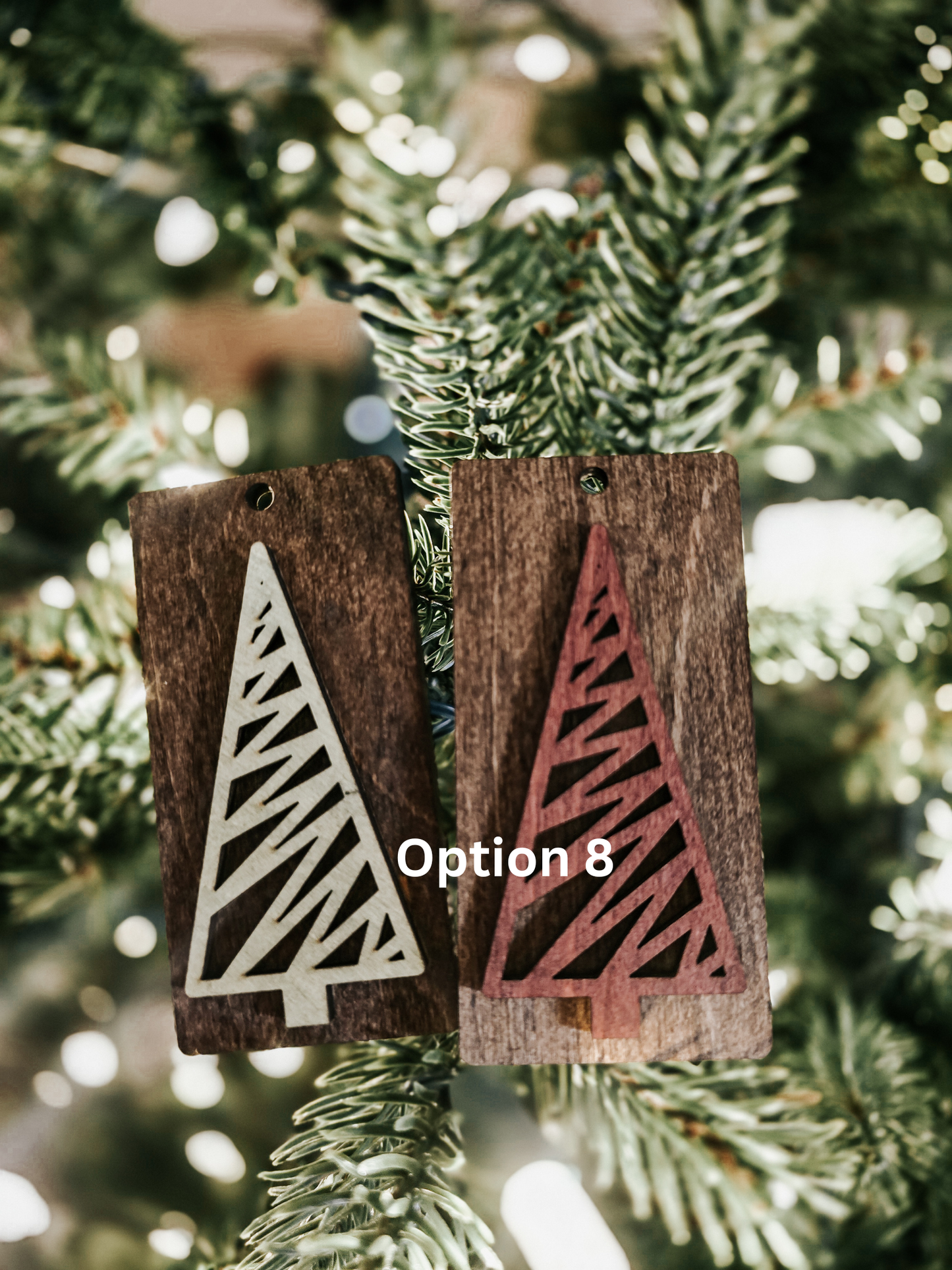 Wooden Christmas Ornaments Style 2